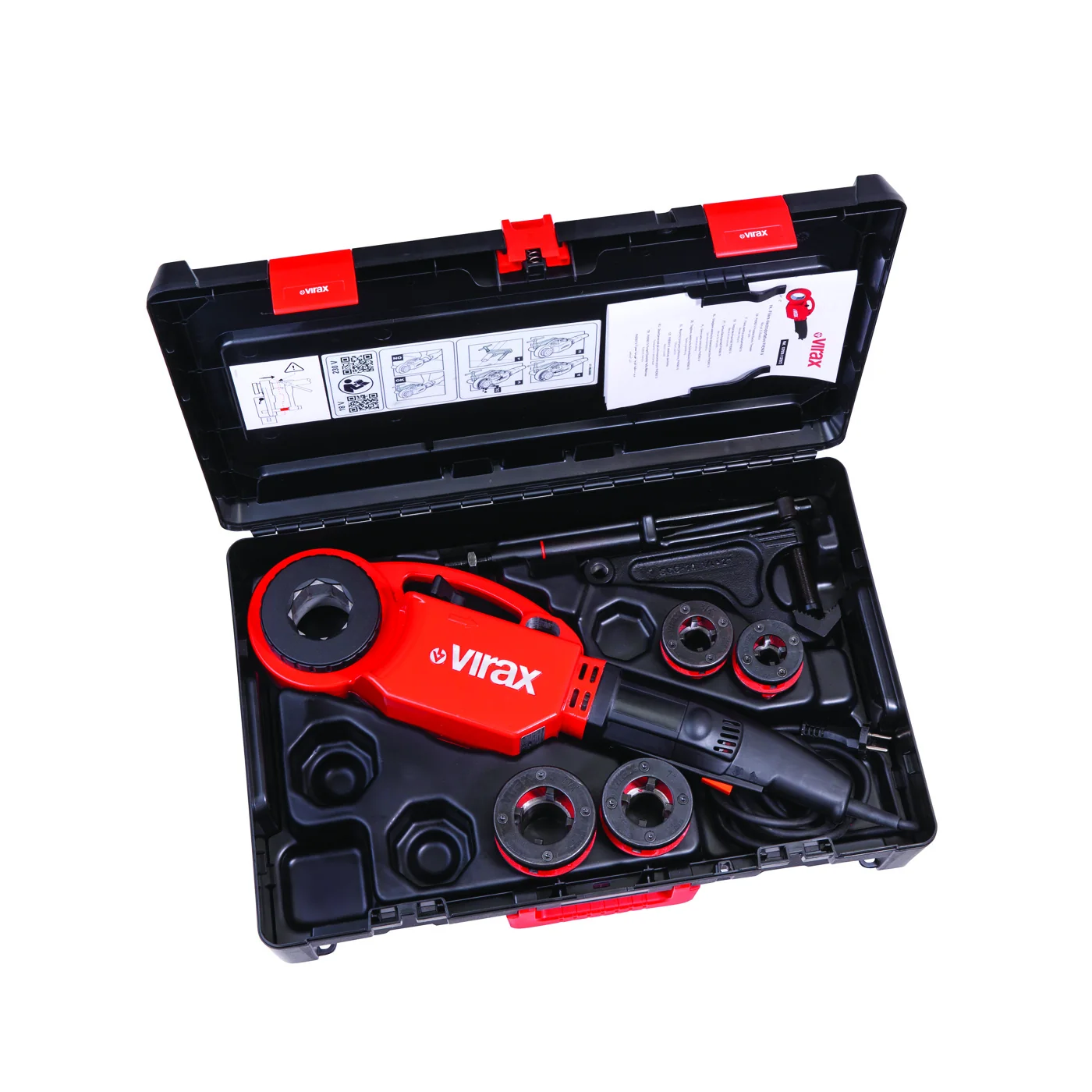 Электрический клупп Virax Phénix IV 230 В, 4 головки BSPT 1/2–1 1/4″